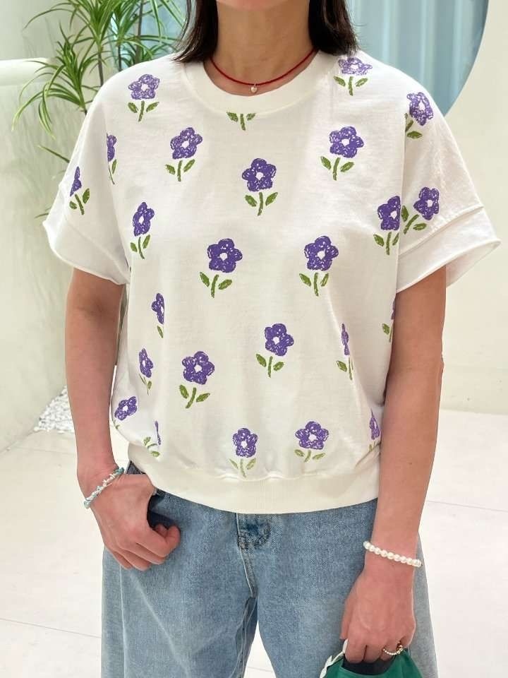 H牌子花圖案top ～161F