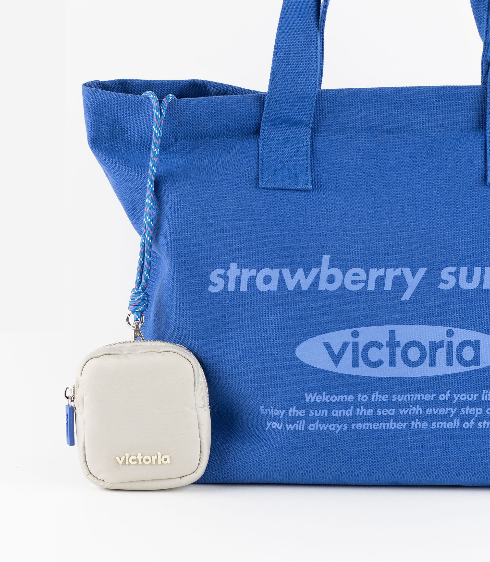 Victoria 尼龍零錢包(白金色)