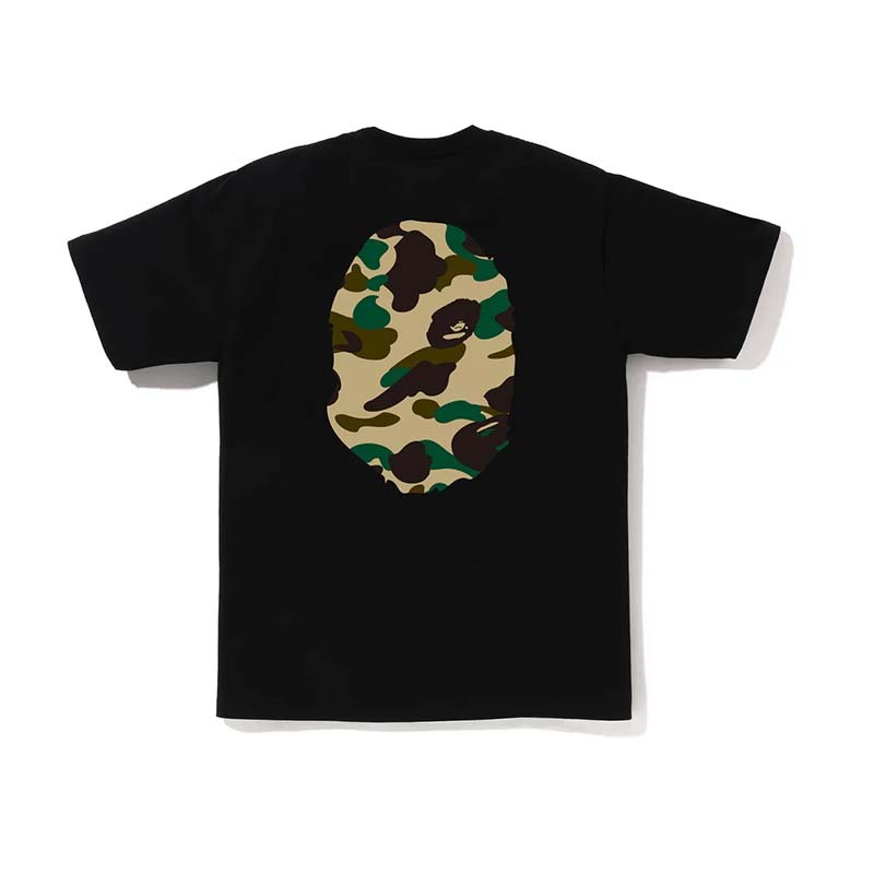 BAPE 1st Camo Big Ape Head Tee 猿人 黃迷彩 短袖 黑色 1M30110015-BW [台灣現貨]