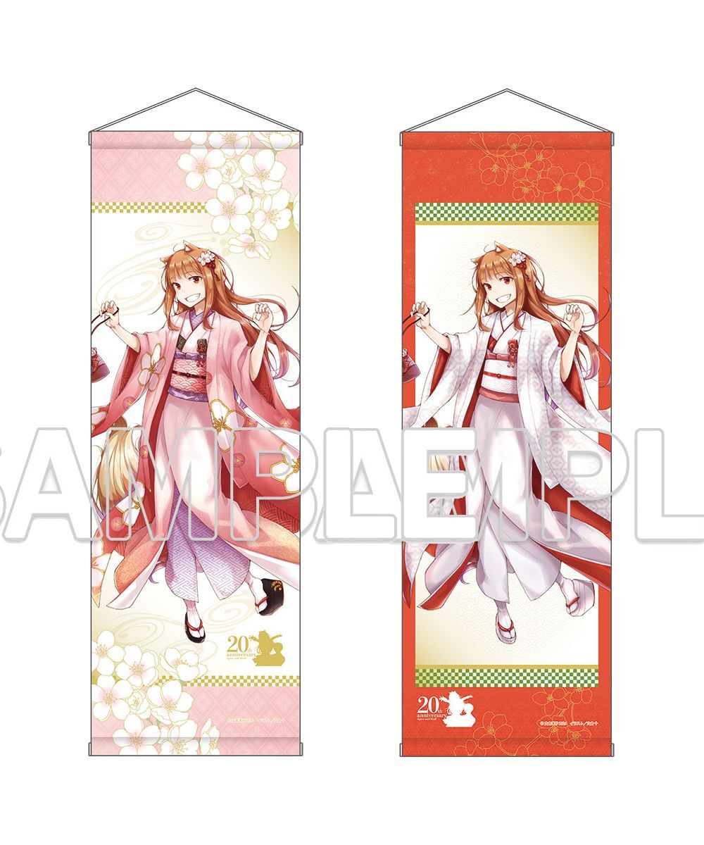 預購-『狼與辛香料』原作20周年紀念 卷軸風掛軸 系列【日本進口精品】