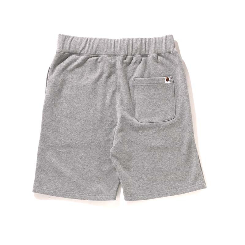 BAPE Ape Head One Point Sweat Shorts 猿人 小標 棉褲 短褲 灰色 1J30153023-GY [台灣現貨]