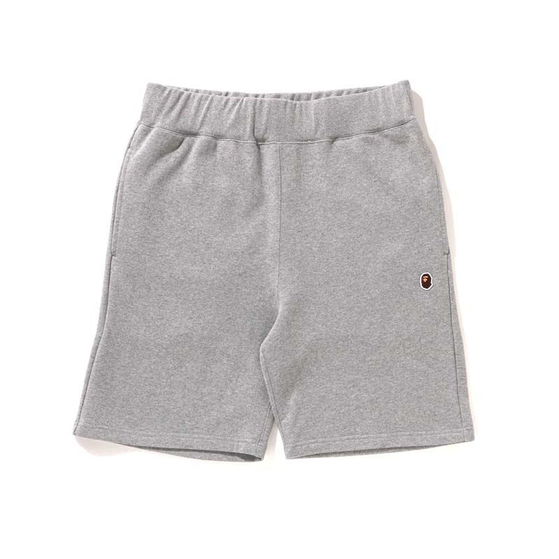 BAPE Ape Head One Point Sweat Shorts 猿人 小標 棉褲 短褲 灰色 1J30153023-GY [台灣現貨]