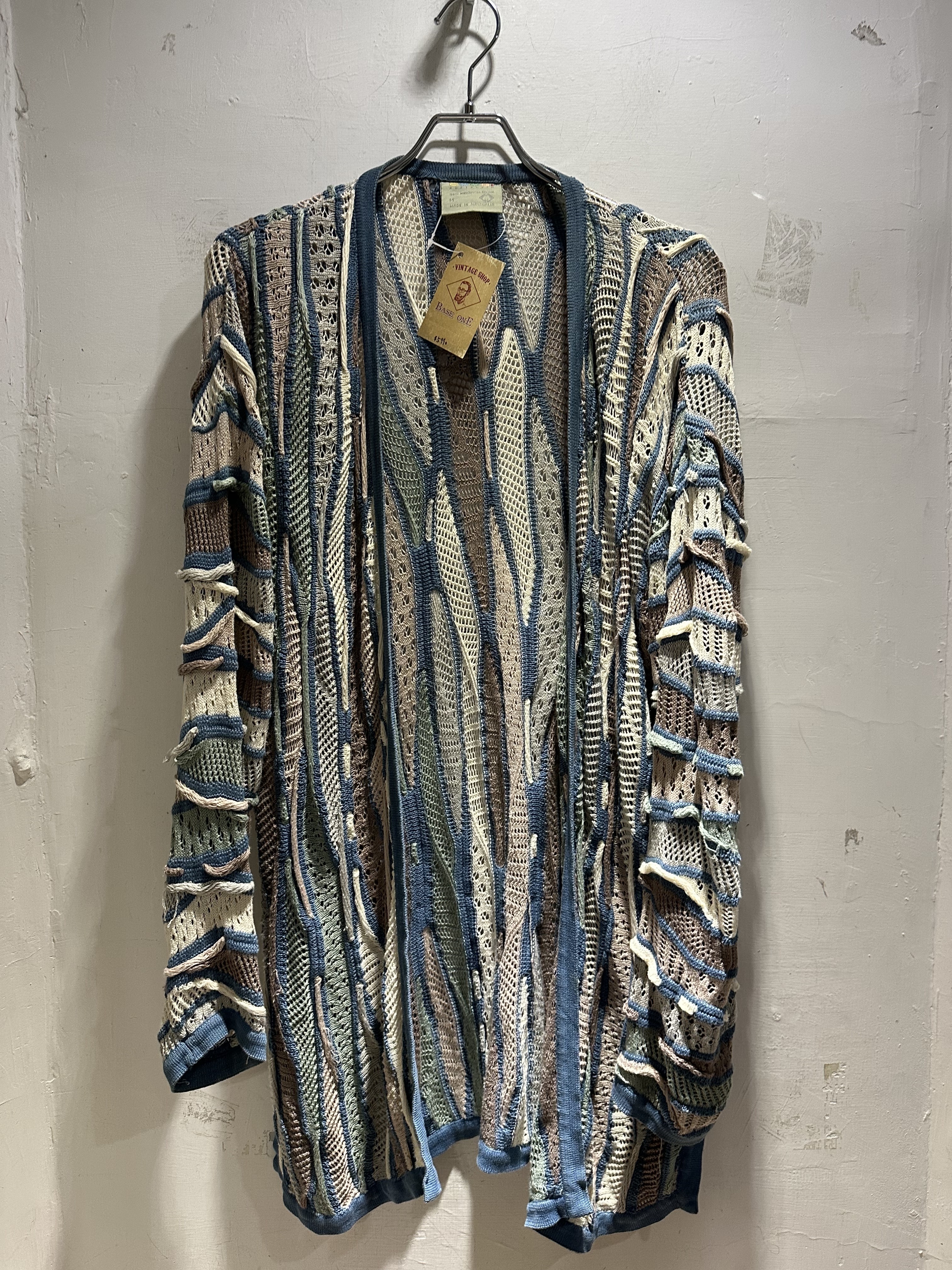 90’s COOGI Cotton Knit 3D Knit Cardigan (MADE IN AUSTRALIA)