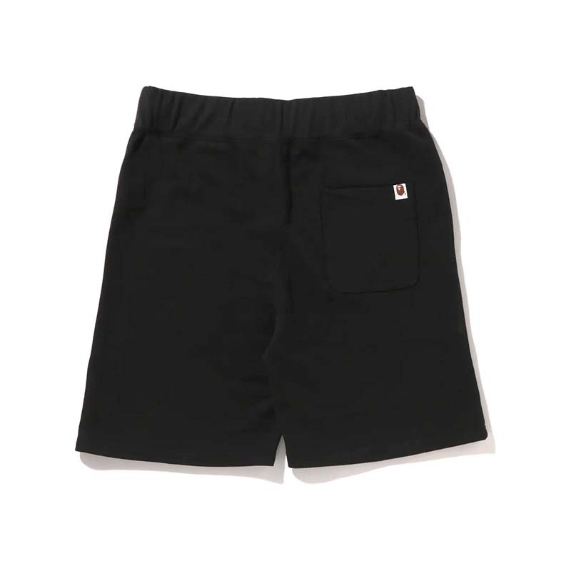 BAPE Ape Head One Point Sweat Shorts 猿人 小標 棉褲 短褲 黑色 1J30153023-BK [台灣現貨]
