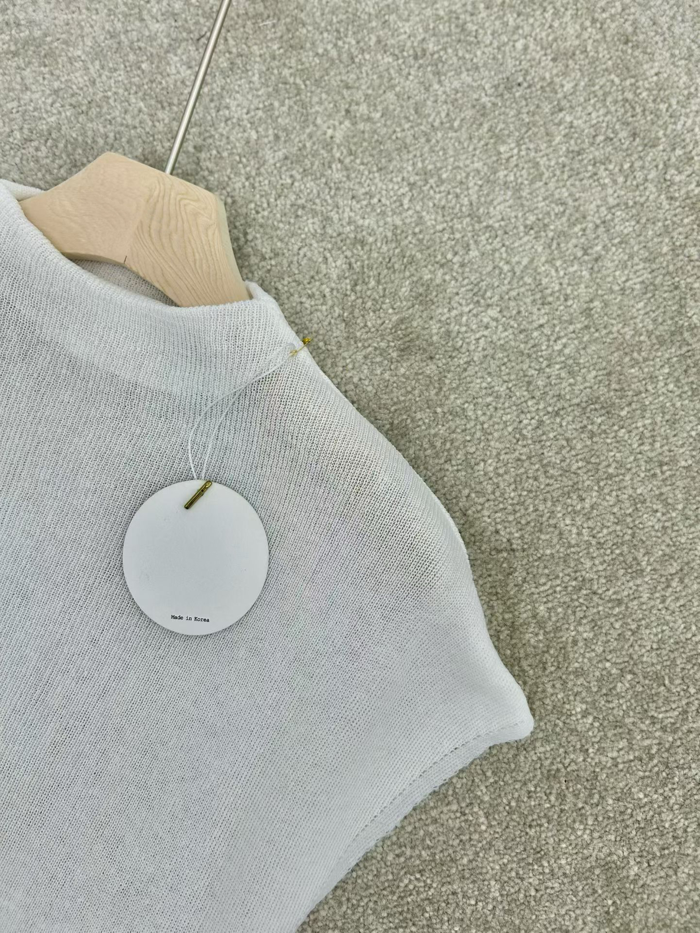 WW2651 Summer Linen Half-neck Knit