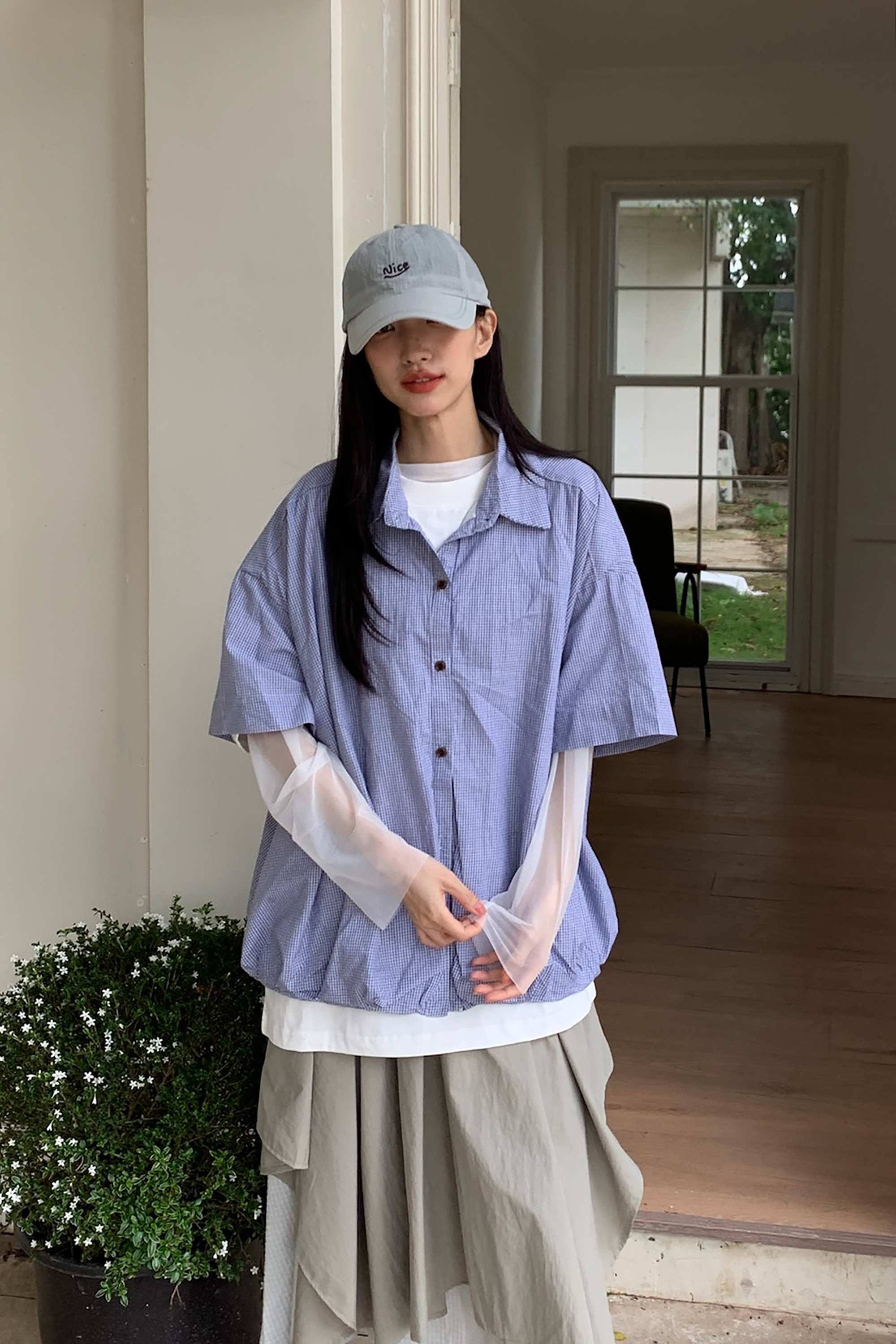April｜素面半高領透膚內搭 3色
