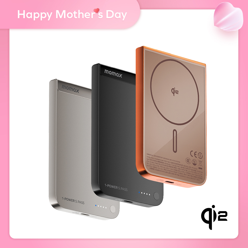 1-Power S.Pass 5000mAh Qi2 無線磁吸行動電源
