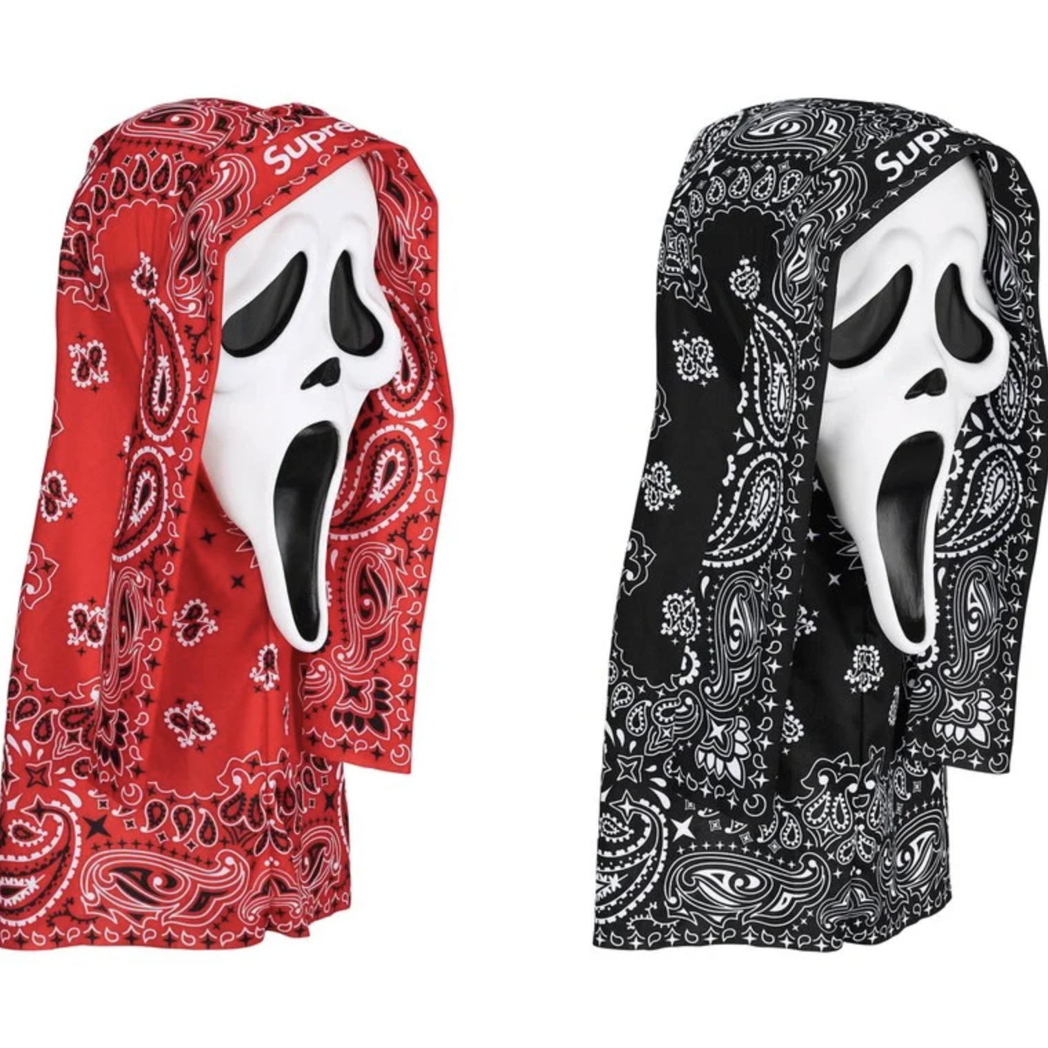 SUPREME GHOSTFACE® MASK 變形蟲 驚聲尖叫 面具 紅色/黑色-SS26A44