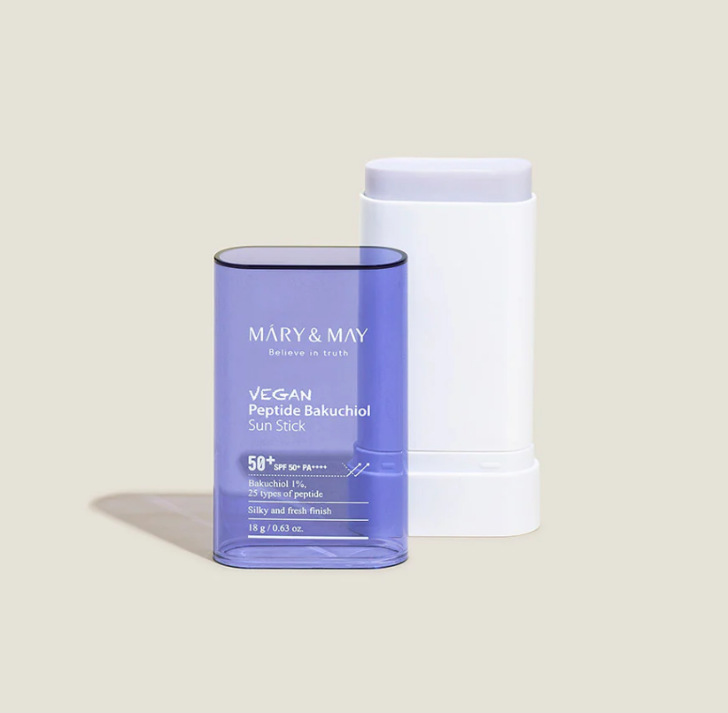 【Mary & May純素胜肽補骨脂酚防曬棒 18g】 SPF50+ PA++++