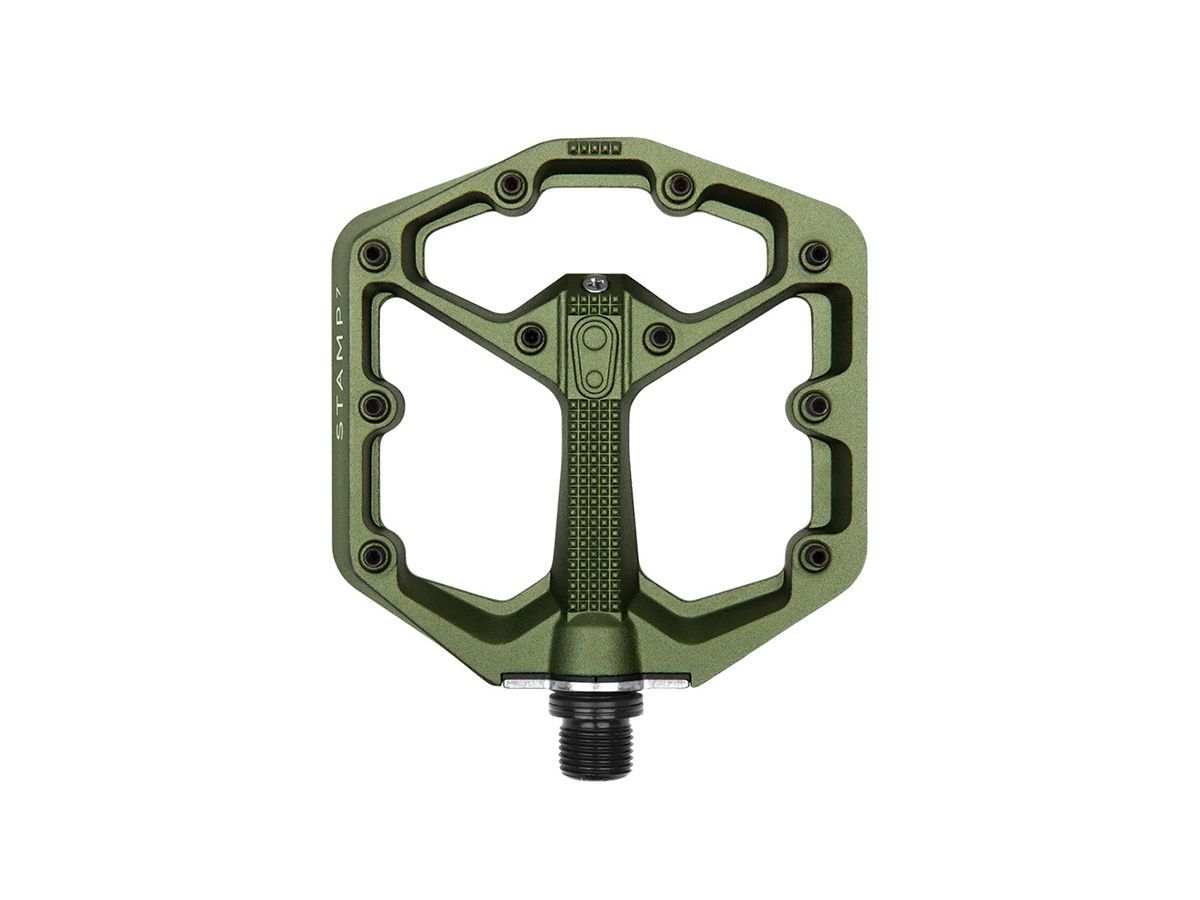 Crankbrothers STAMP 7 平板踏板 - 小 軍綠色