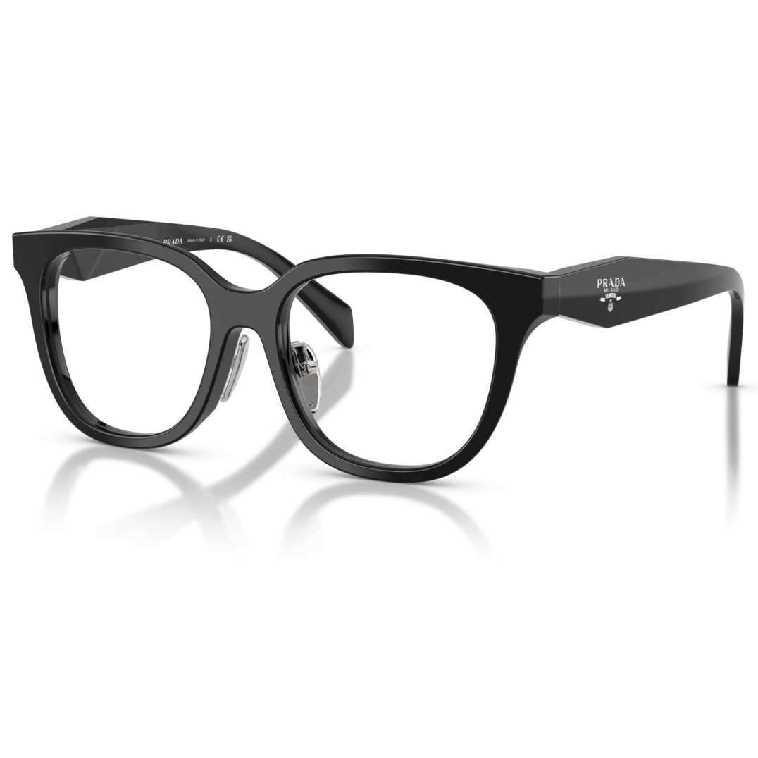 【PRADA】VPR C11VF 16K1O1-53mm 方框光學眼鏡♣(黑)