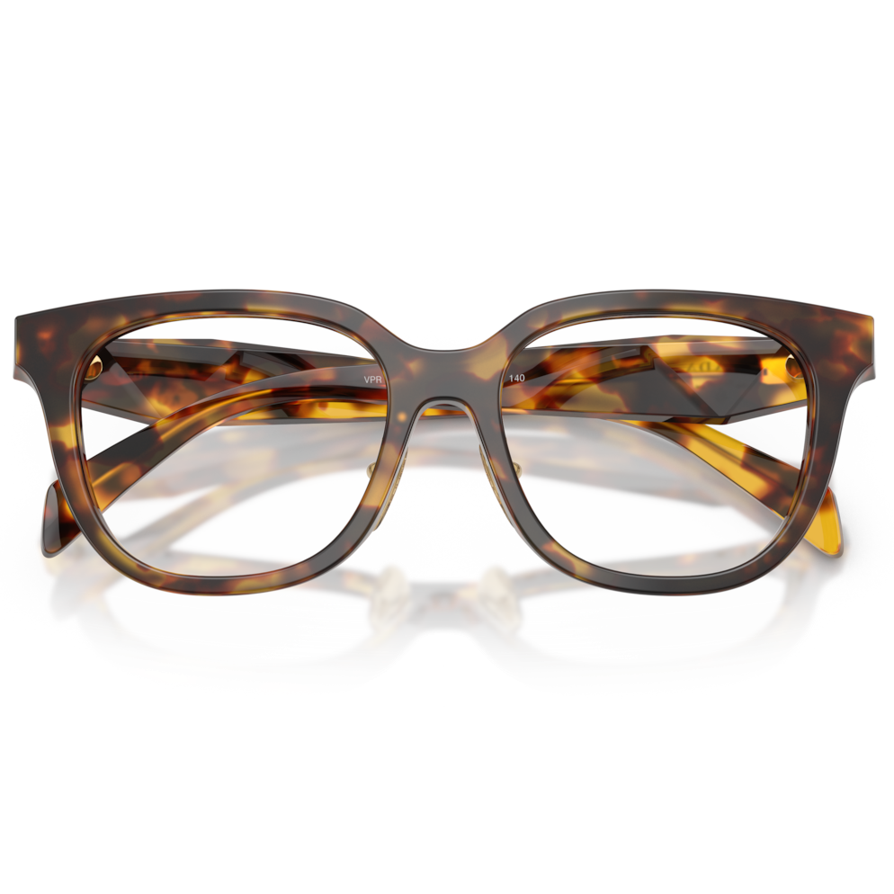 【PRADA】VPR C11VF 14L1O1-53mm 方框光學眼鏡♣(蜜琥珀)