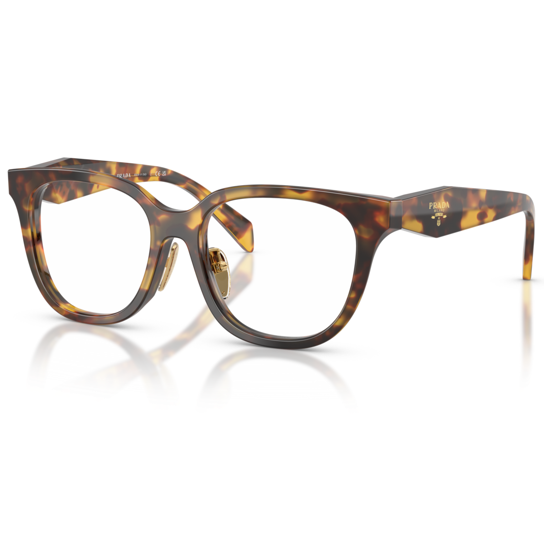 【PRADA】VPR C11VF 14L1O1-53mm 方框光學眼鏡♣(蜜琥珀)