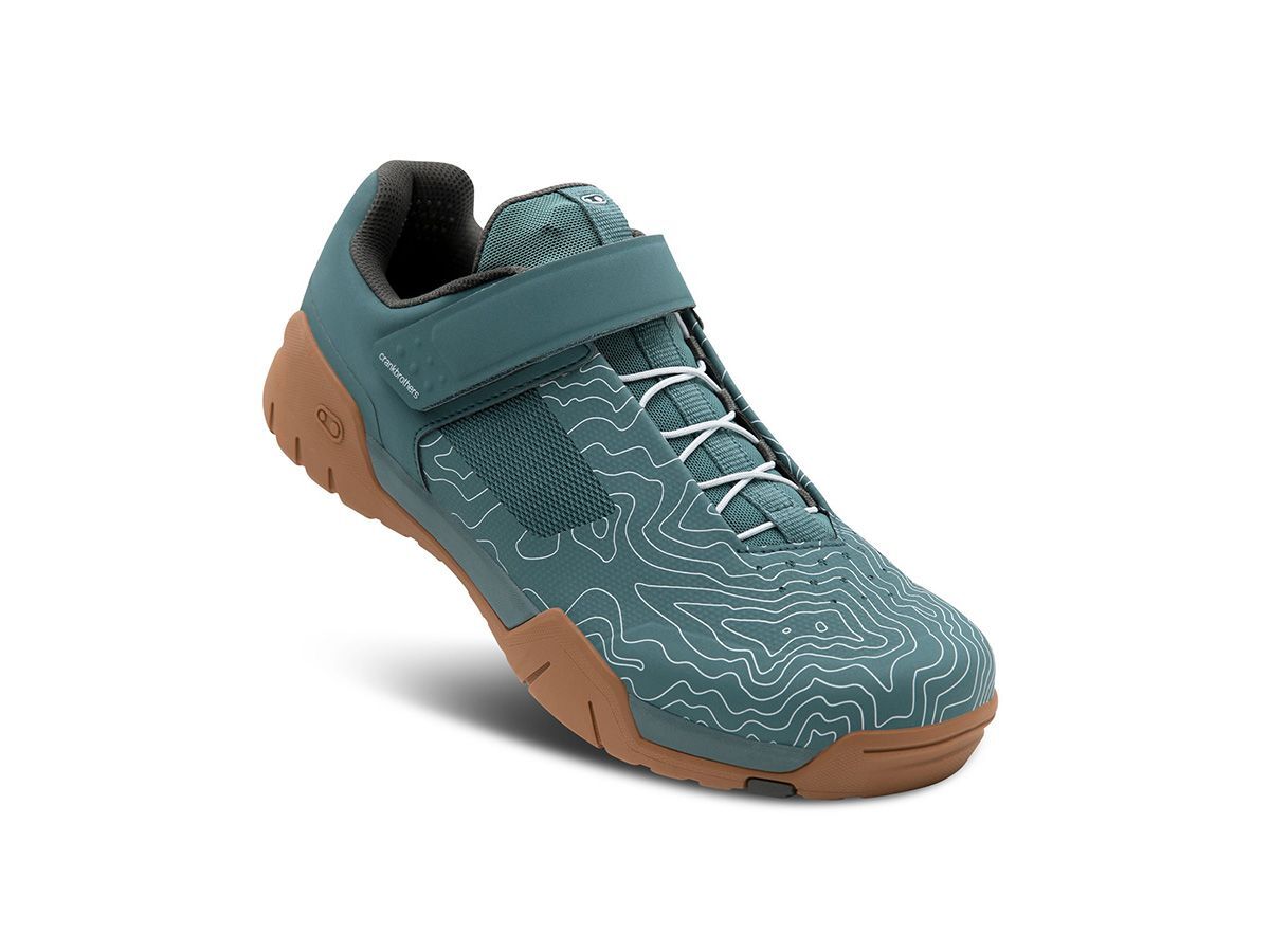 Crankbrothers卡鞋 - MALLET ENDURO SPEED LACE TOPO EDITION 彈性鞋帶 綠色