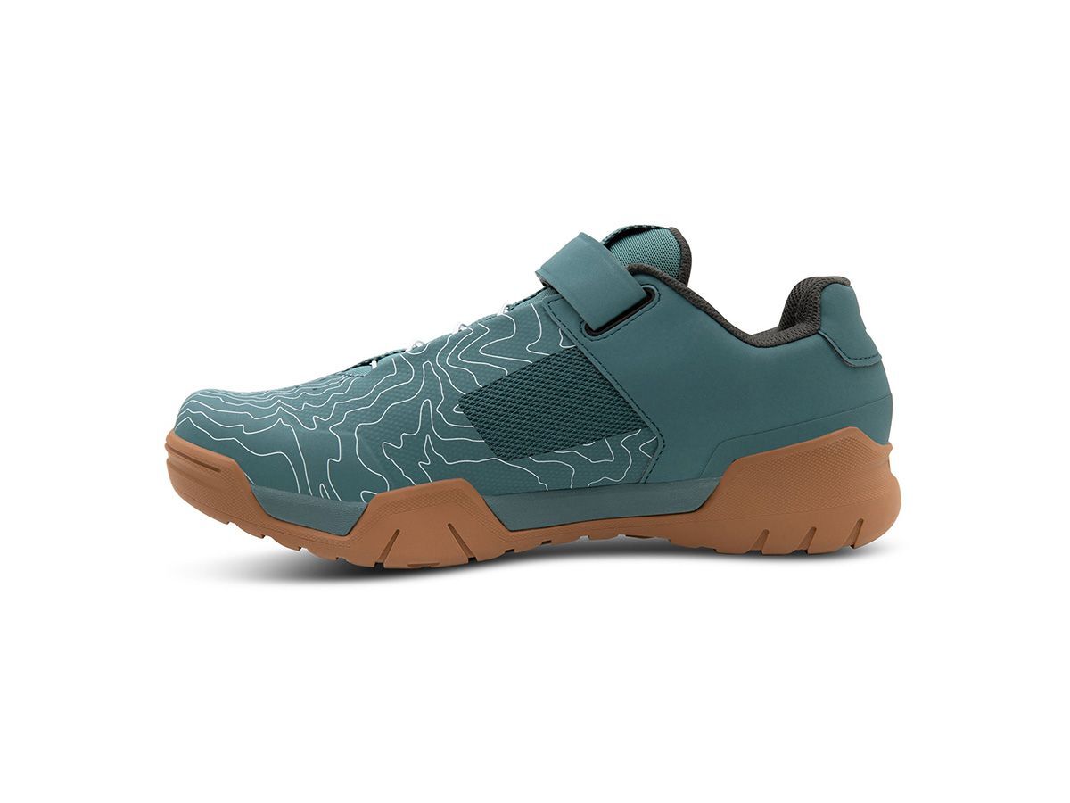 Crankbrothers卡鞋 - MALLET ENDURO SPEED LACE TOPO EDITION 彈性鞋帶 綠色