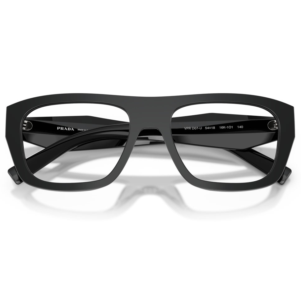 【PRADA】VPR D07VU 16K1O1-54mm 方框光學眼鏡♣(黑)