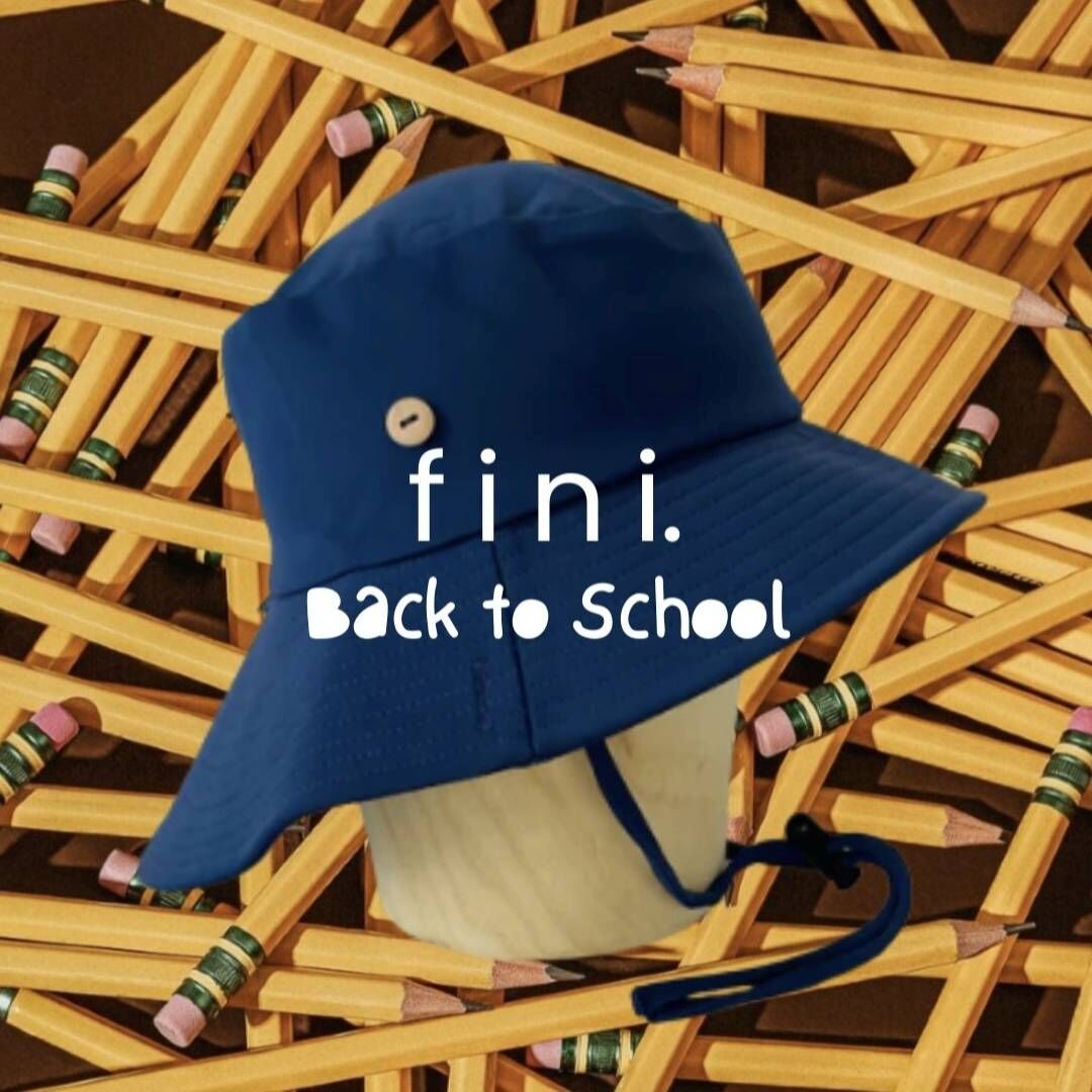 FINI.THELABEL 戲水水手防曬泳帽 sailor hat  swim - navy