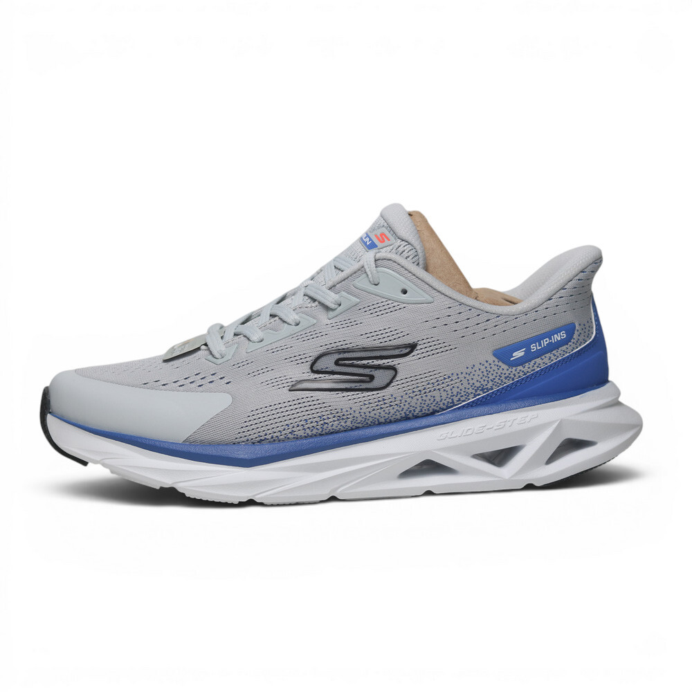 SKECHERS 慢跑鞋 GLIDE-STEP VORTEX 灰藍 瞬穿 運動鞋 男 221040GRY