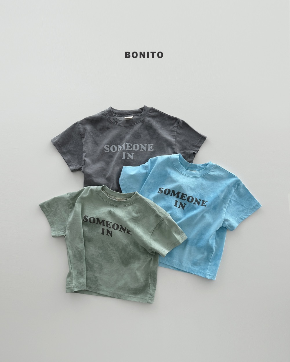 Bonito 水洗染 tee / 3色
