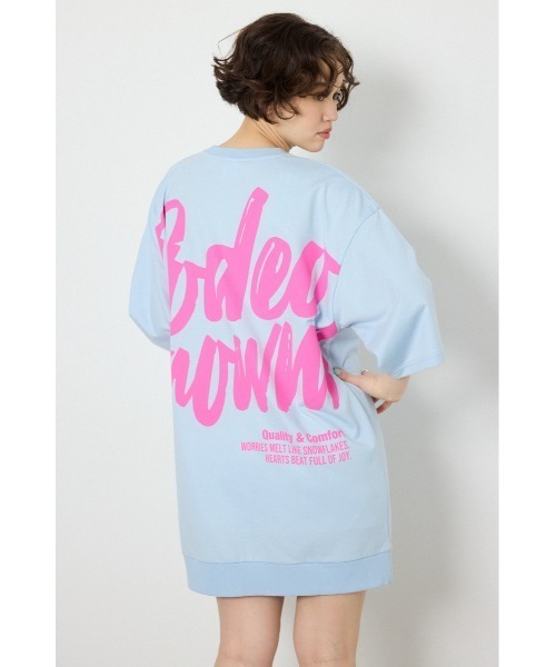 260430 RODEO CROWNS 彩繪Logo半袖連身裙