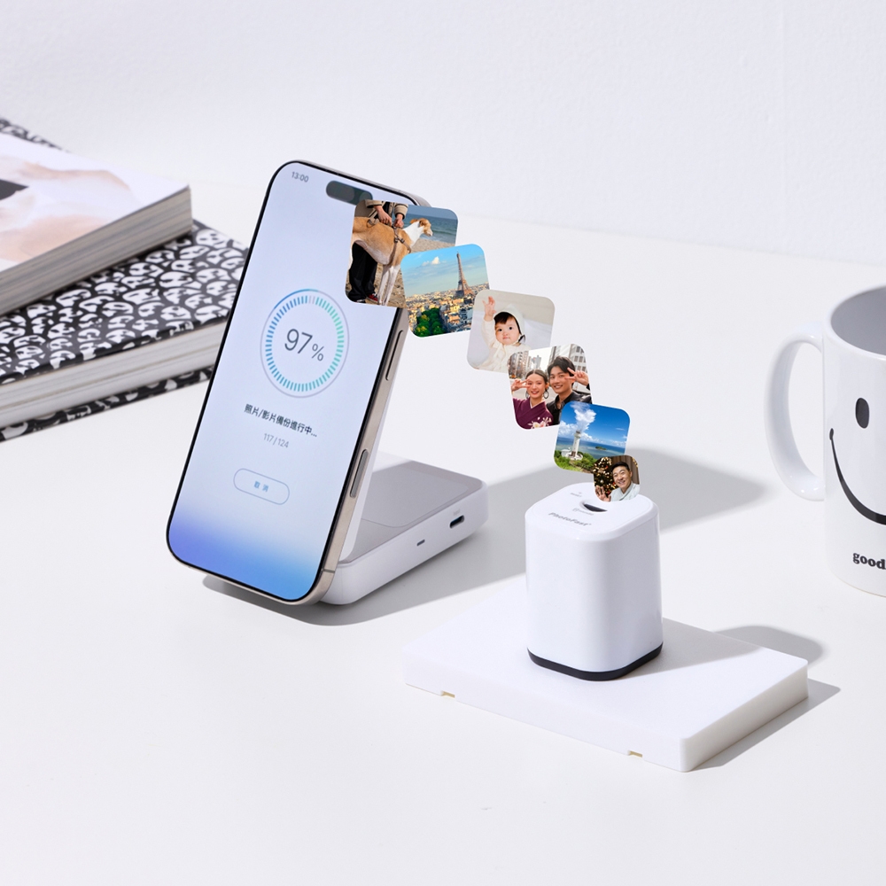 PhotoCube AI 無線備份｜手機回到家，自動備份照片與影片