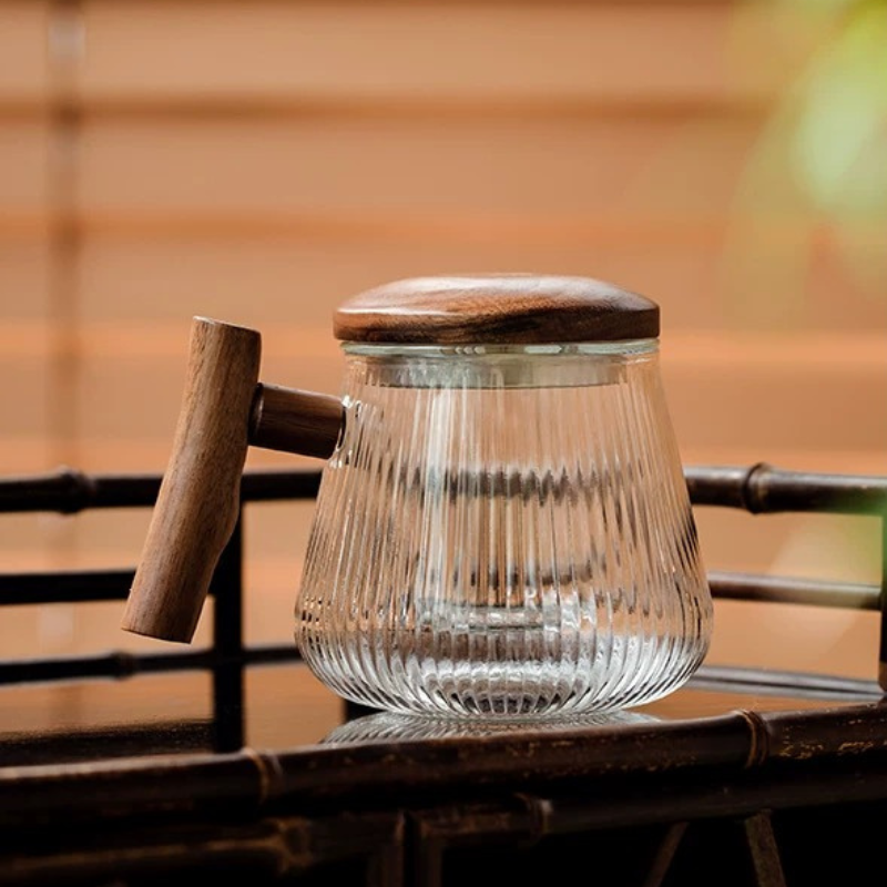 直紋耐熱泡茶杯