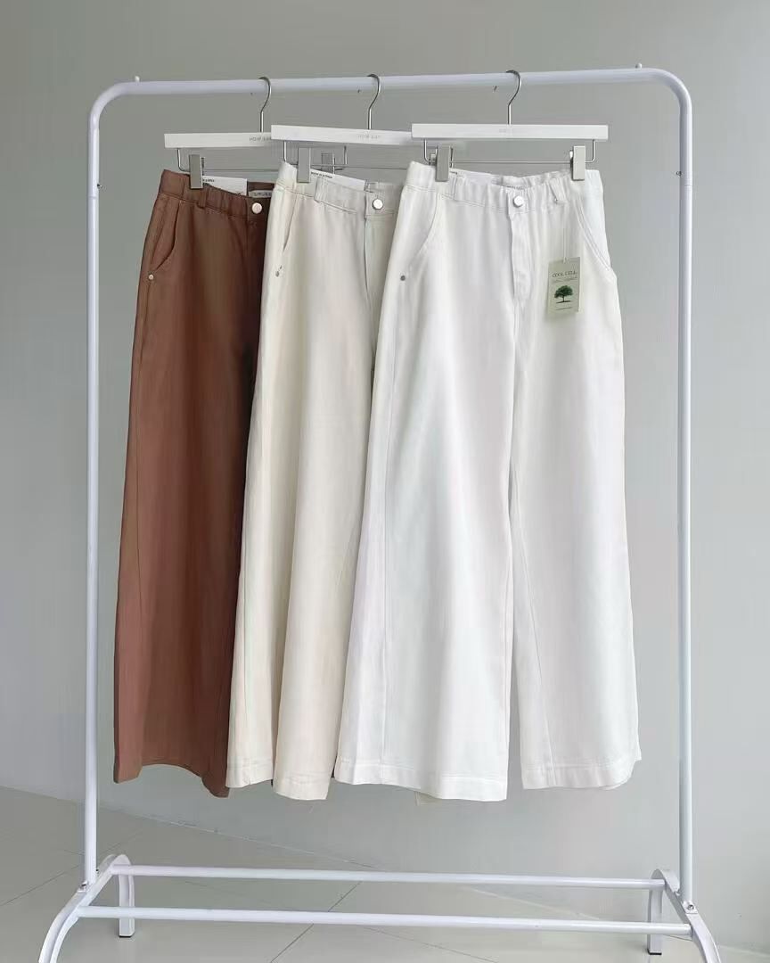 HL313 直筒百搭高腰牛仔褲