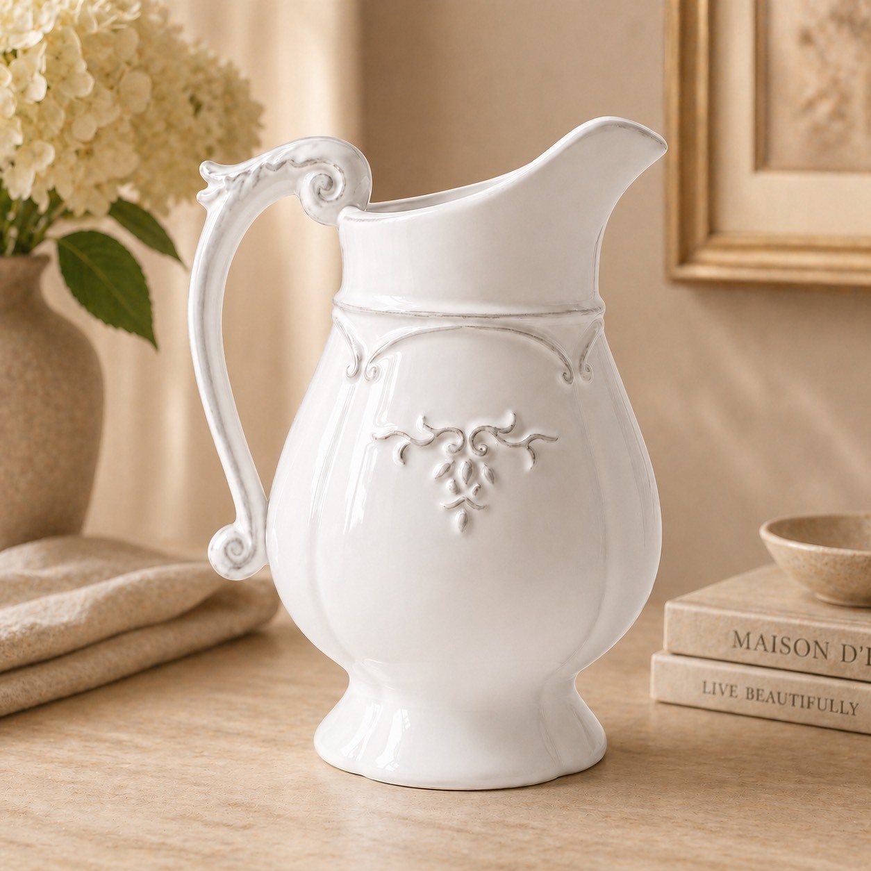 法式牛奶壺花器