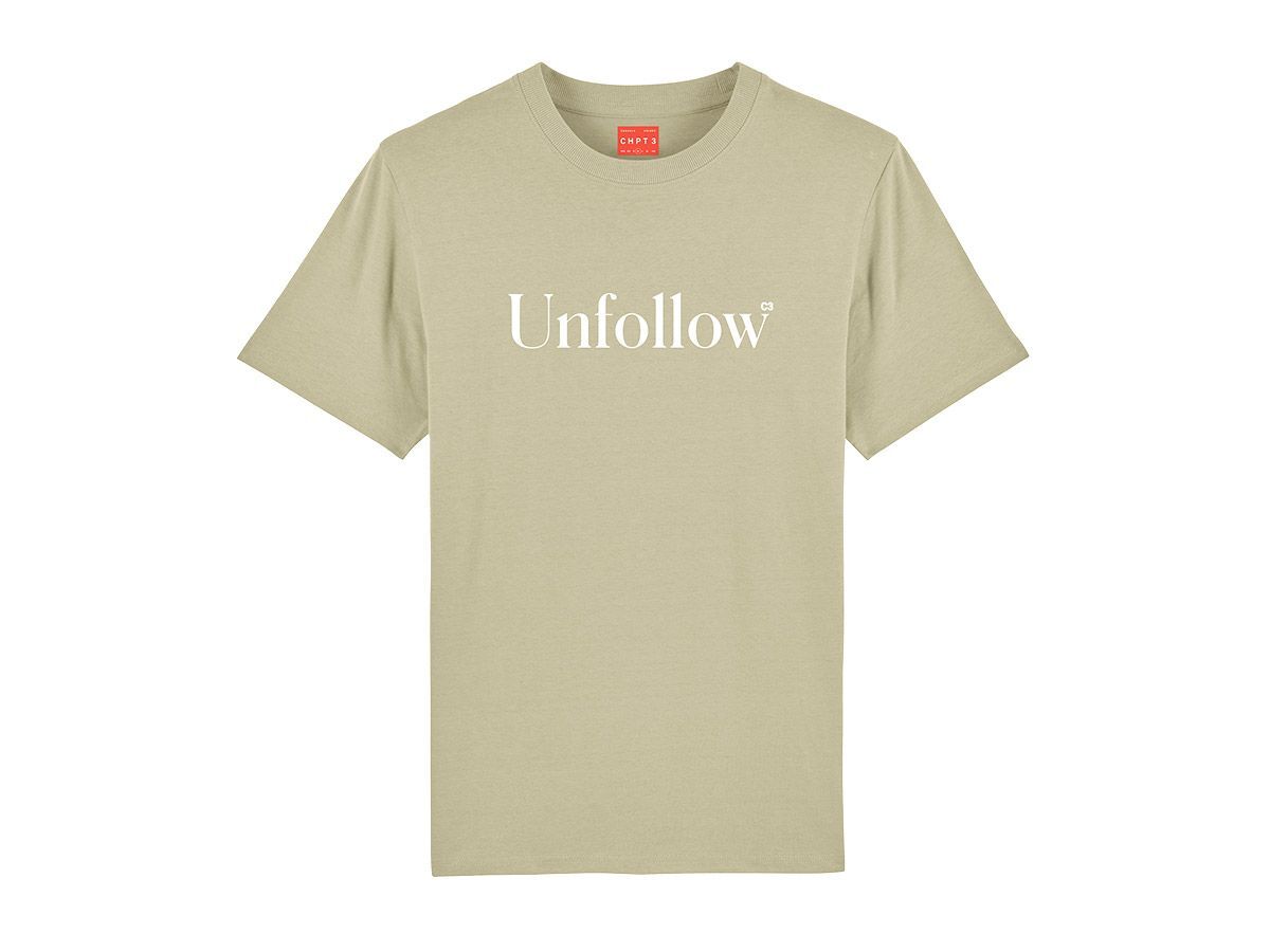 CHPT3 Unfollow Unisex T-shirt 沙色