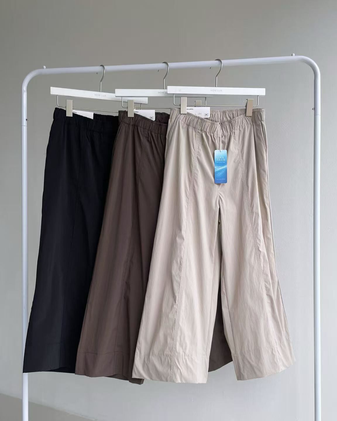 HL314 冰絲垂感高腰休閑褲