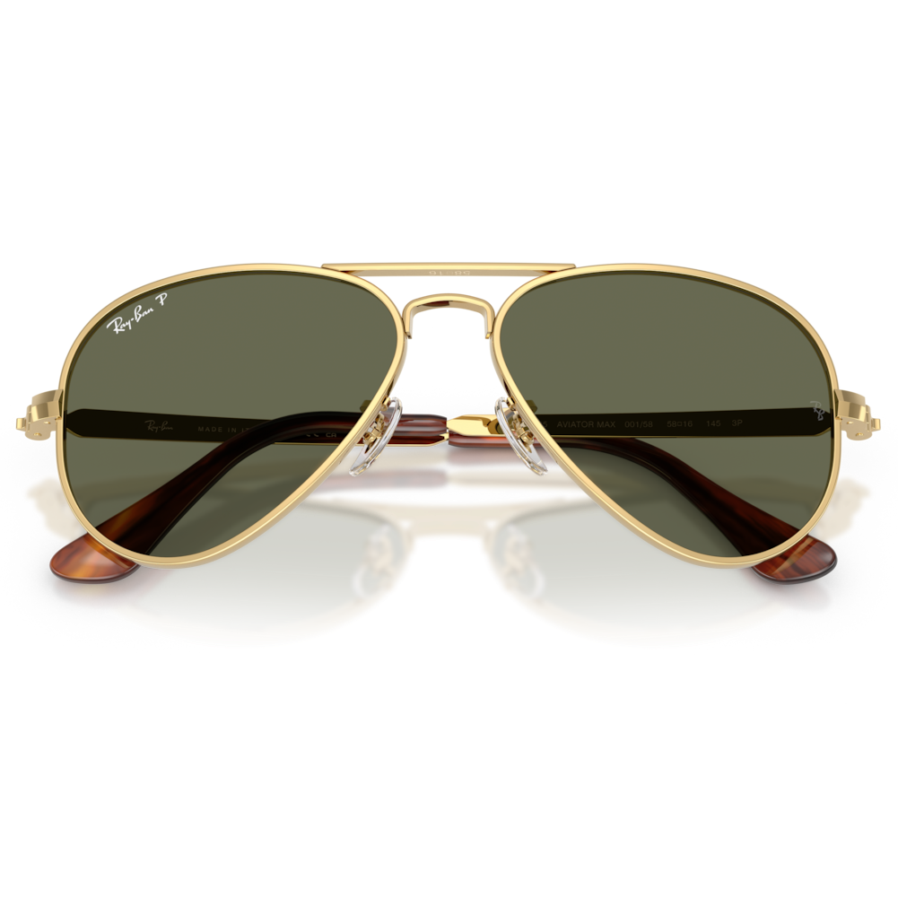 【RayBan】RB3925 001/58 62mm飛行員偏光太陽眼鏡 ♣(金/綠偏光鏡片)