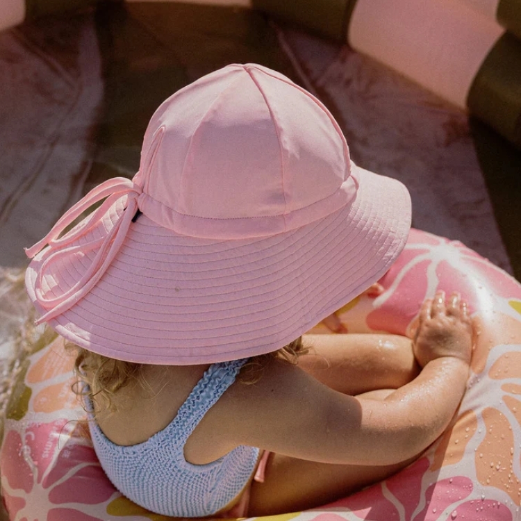 FINI.THELABEL 蝴蝶結防曬遮陽帽 floppy hat - light pink
