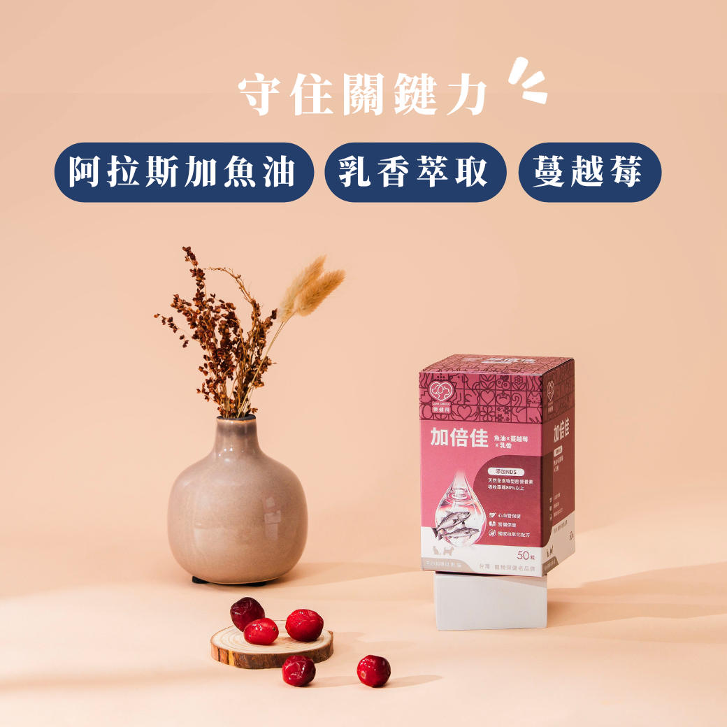 【樂健飛】全方位｜加倍佳 魚油+腎臟配方+NDS-50粒