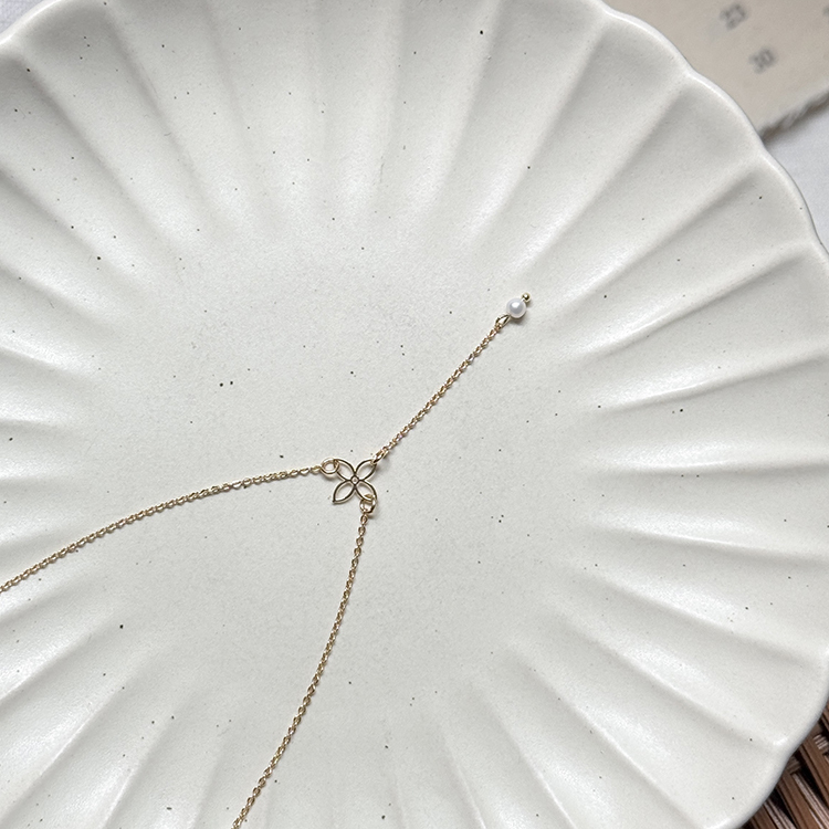 《直播滿件禮》 一朵小花 – 珍珠 – 項鍊