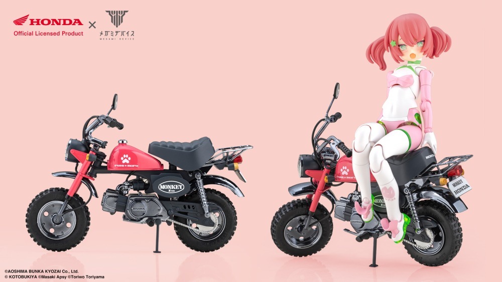 26年12月 Megami Device 女神裝置 PUNI☆MOFU 貓貓 with 本田猴 Z50J-1 組裝模型