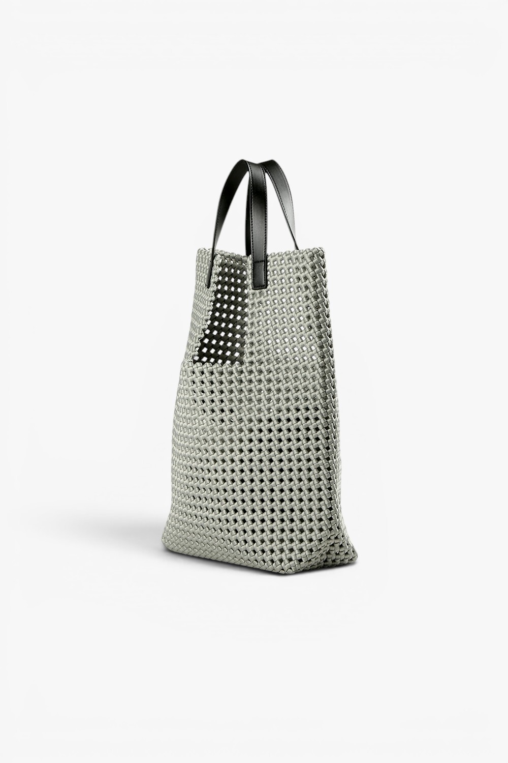 Yoyo 手工編織造型肩背包 淺灰