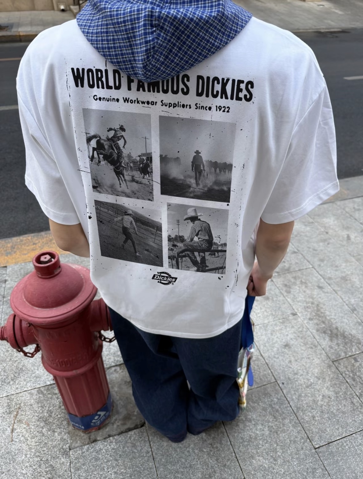 DICKIES 美式純色復古學院風漫畫四宮格字母 男女同款 DKU262MKT254