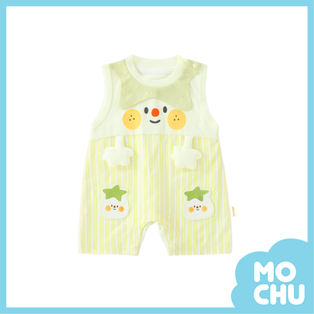 開心綠番茄無袖連身衣