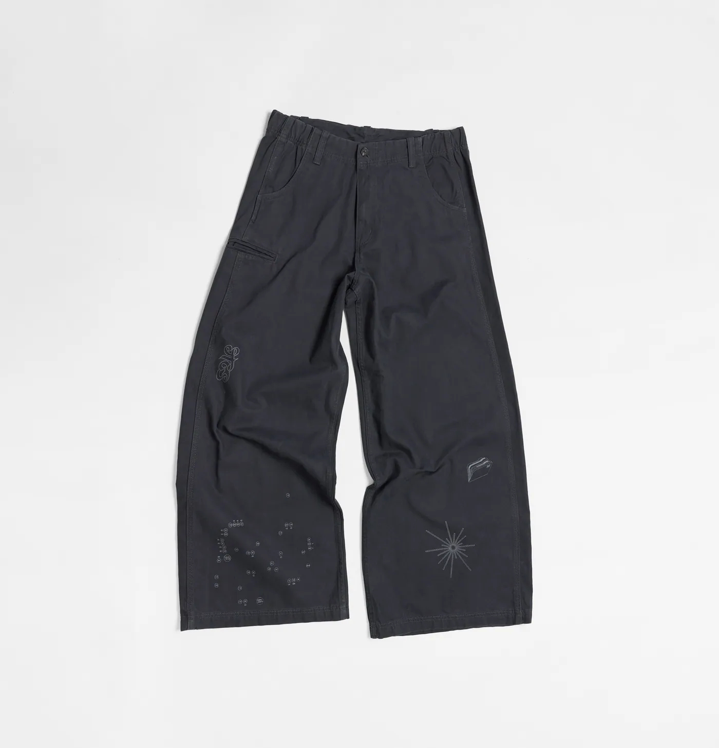 MELSIGN｜Digital Code Work Pants (Navy)