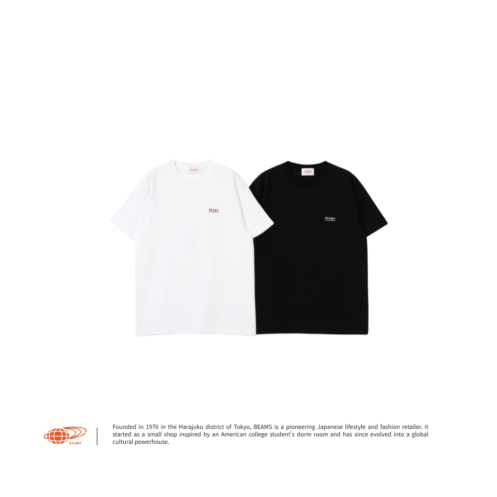 "代購" BEAMS RECORDS Embroidered Logo 刺繡 Logo 短T