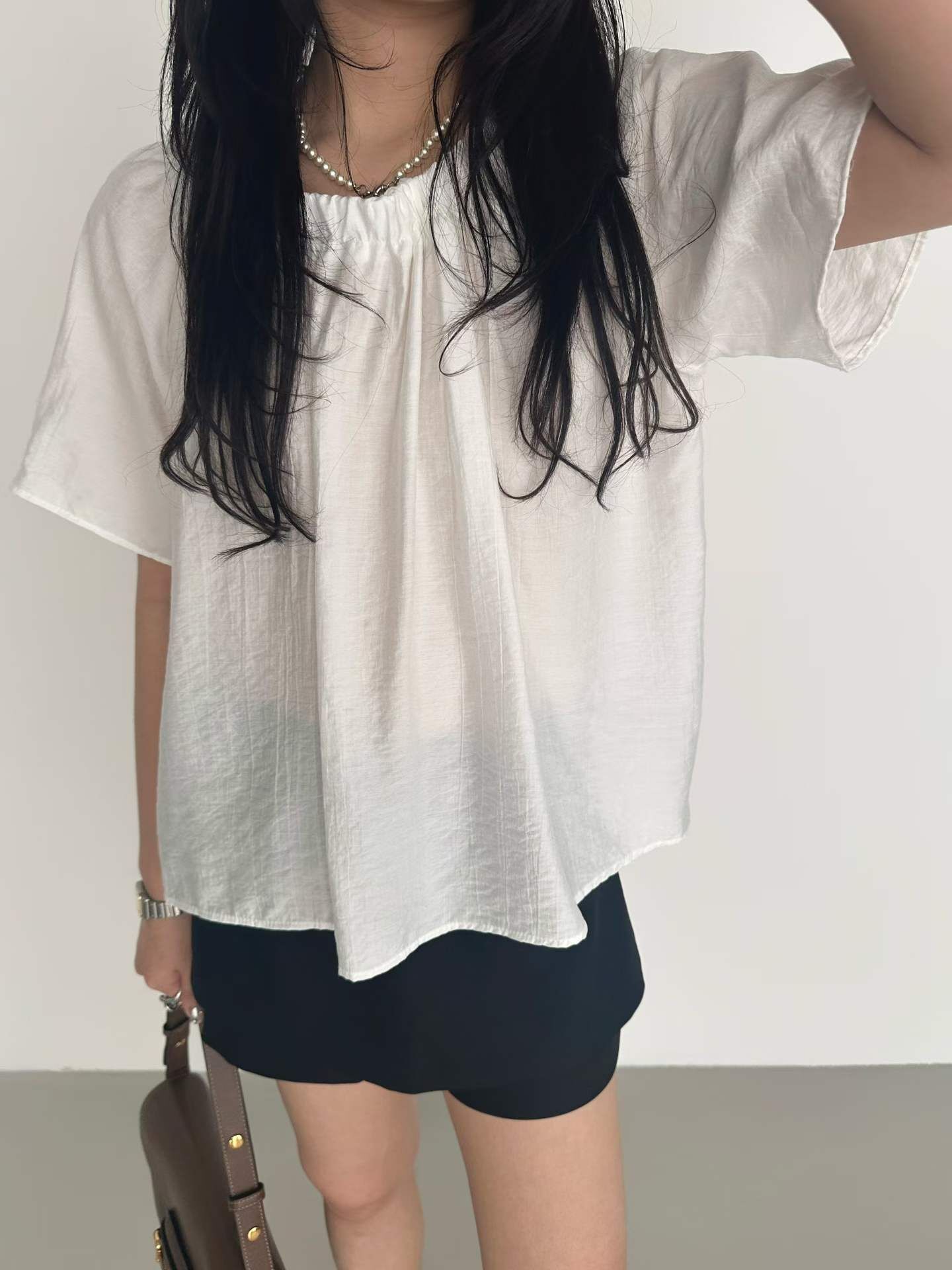 PN6107 皮帶層次短西褲