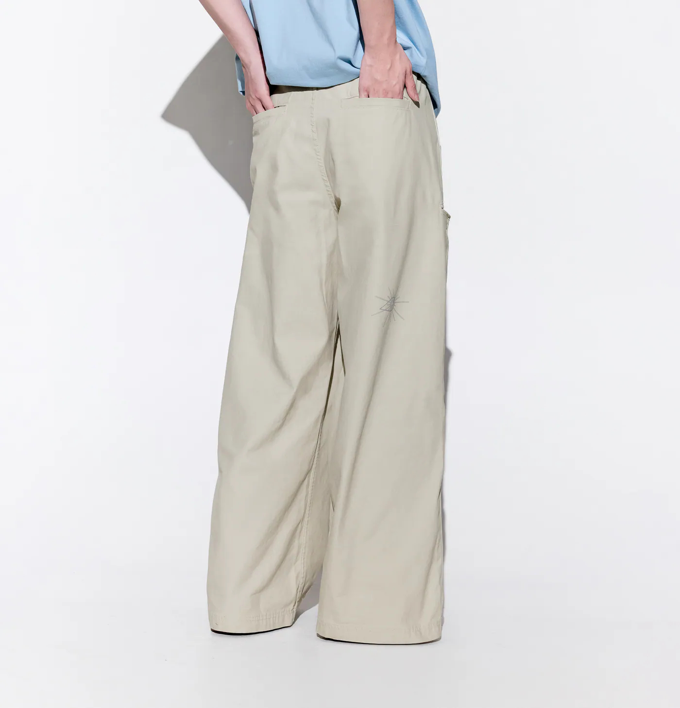 MELSIGN｜Digital Code Work Pants (Ivory)