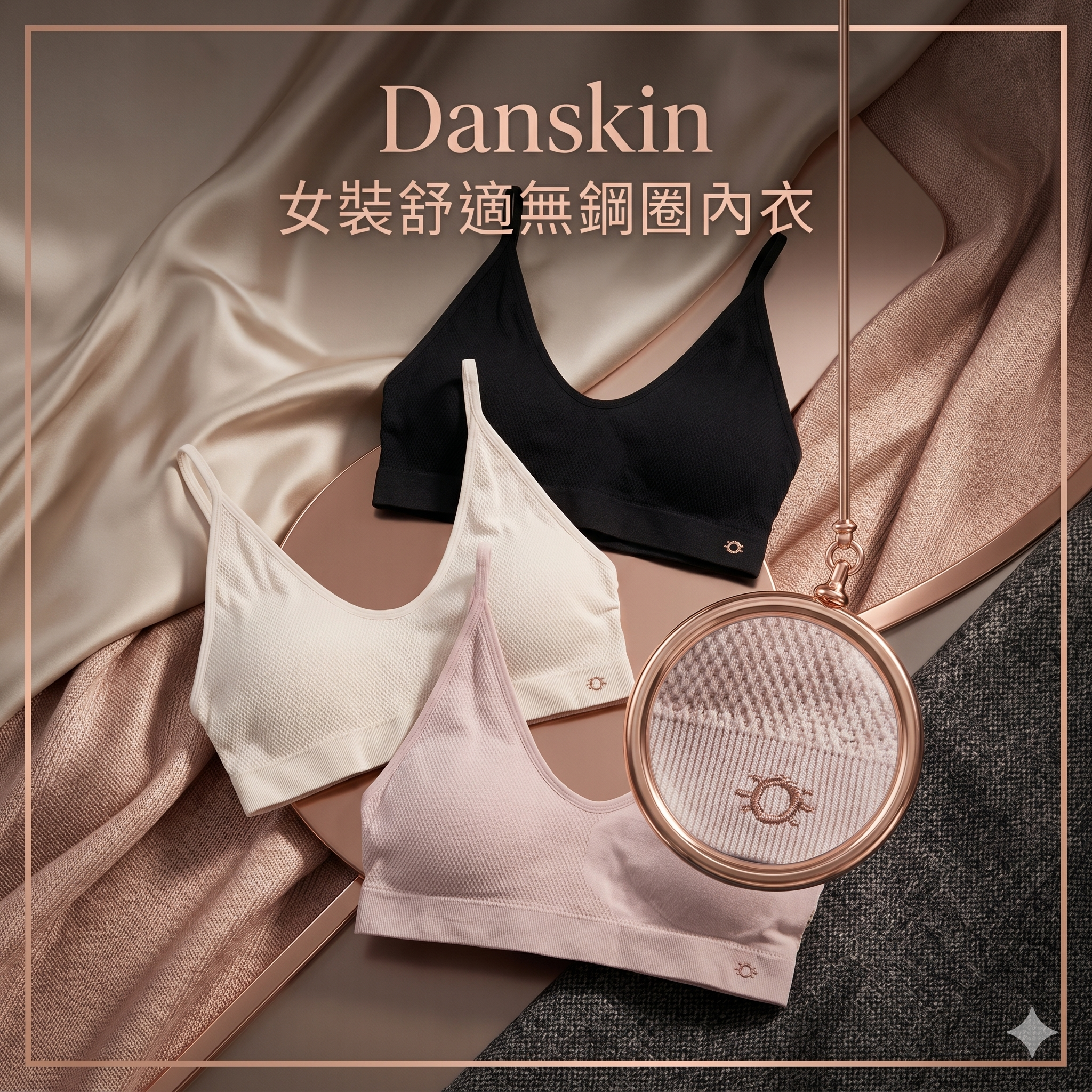 【預購】H043020 Danskin 女裝舒適無鋼圈內衣（3 入裝）