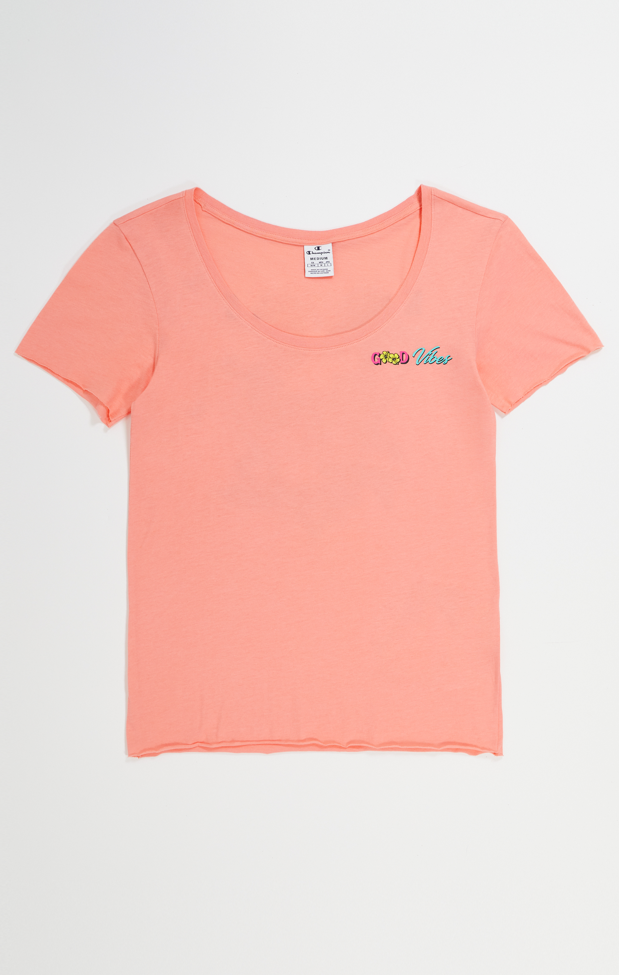 女款-LEGACY U領LOGO印花綿短袖TEE-粉紅色(117379-PS093)