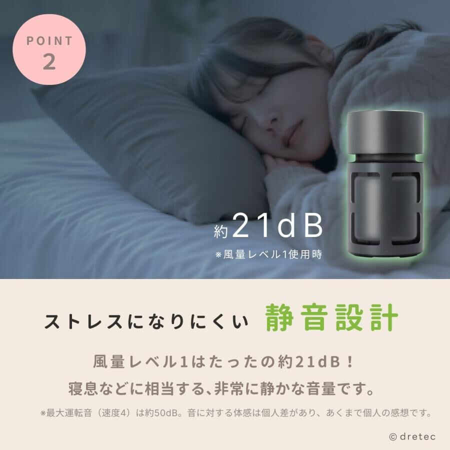 Dretec Smile Breeze Air Purifier AC-100DG