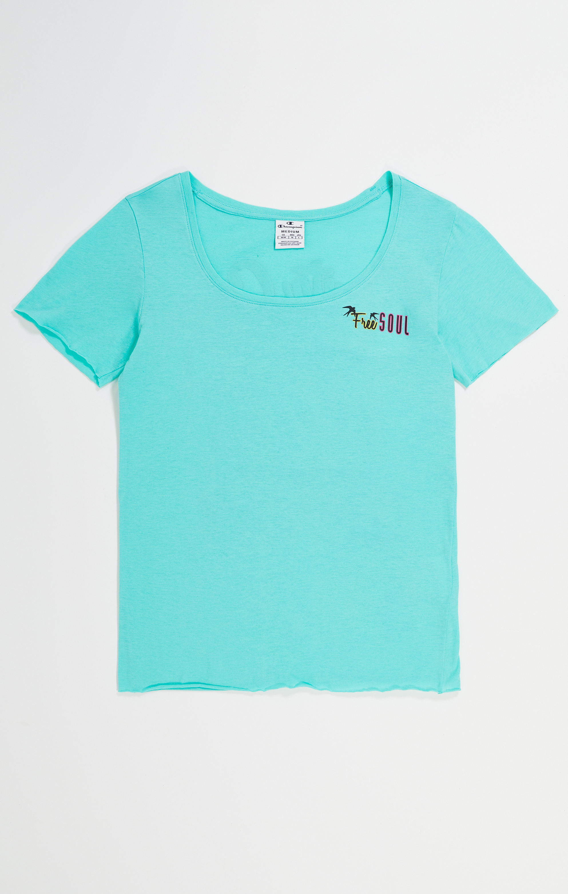 女款-LEGACY U領LOGO印花綿短袖TEE-淺綠色(117379-BS049)