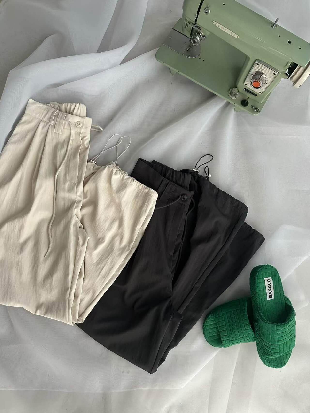 PN6110 簡約抽繩收腳褲