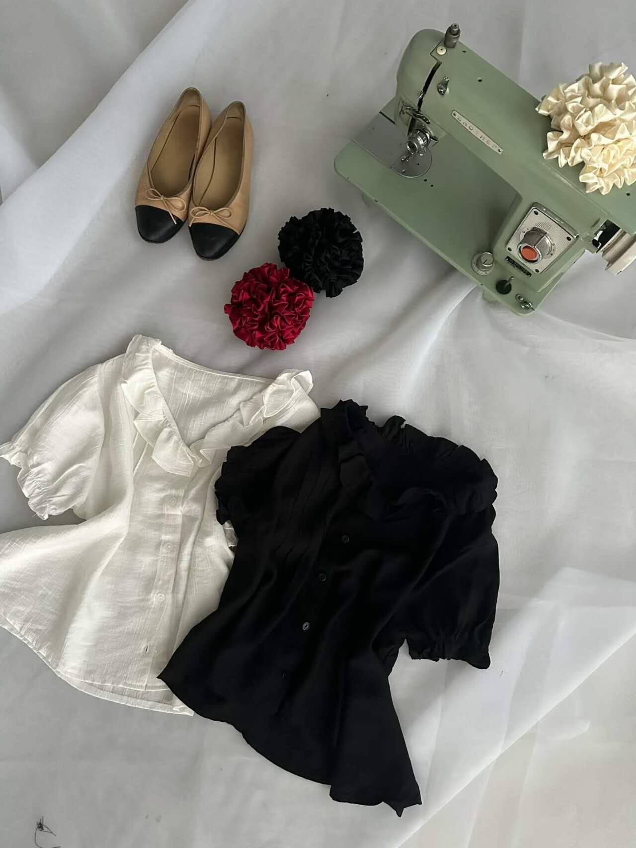 PN6113 花瓣領法式上衣