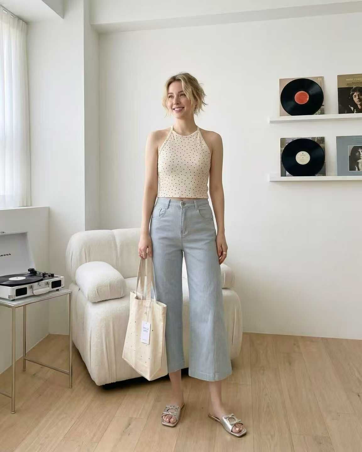 HL310 涼感天絲8分休閑褲