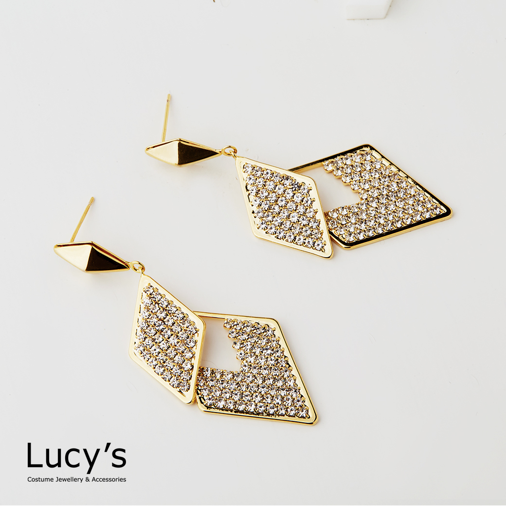 華麗稜片 耳環 (119039)